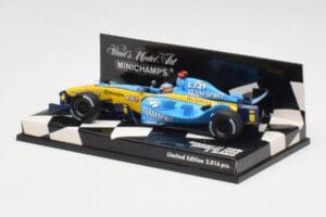 Renault R25 F. Alonso F1 World Champion Showcar 2005 Minichamps 1:43 400050075 Metalas - nuotrauka 2 iš 5