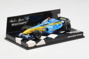 Renault R25 F. Alonso F1 World Champion Showcar 2005 Minichamps 1:43 400050075 Metalas - nuotrauka 3 iš 5