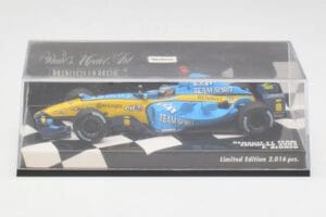 Renault R25 F. Alonso F1 World Champion Showcar 2005 Minichamps 1:43 400050075 Metalas - nuotrauka 4 iš 5