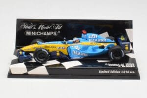 Renault R25 F. Alonso F1 World Champion Showcar 2005 Minichamps 1:43 400050075 Metalas