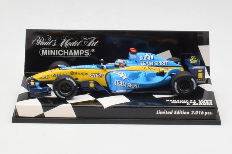 Renault R25 F. Alonso F1 World Champion Showcar 2005 Minichamps 1:43 400050075 Metalas
