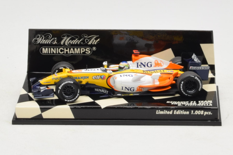 Renault R27 #3 G. Fisichella Renault F1 Team Showcar 2007 Minichamps 1:43 400070073 Metalas