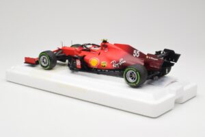Scuderia Ferrari SF21 #55 C. Sainz Emilia Romagna GP 2021 BBR 1:18 BBR211855 Metalas - nuotrauka 5 iš 7