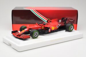 Scuderia Ferrari SF21 #55 C. Sainz Emilia Romagna GP 2021 BBR 1:18 BBR211855 Metalas - nuotrauka 7 iš 7
