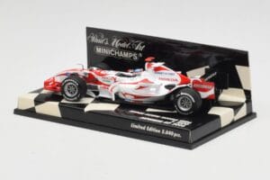Super Aguri Honda SA06 #22 T. Sato Japanese GP 2006 Minichamps 1:43 400060122 Metalas - nuotrauka 3 iš 5
