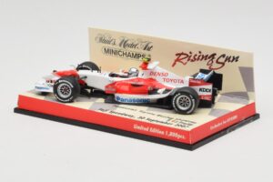 Toyota TF107 #12 J. Trulli Showcar 2007 Minichamps 1:43 403070082 Metalas - nuotrauka 3 iš 5