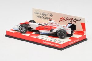 Toyota TF107 #12 J. Trulli F1 2007 Minichamps 1:43 403080081 Metalas - nuotrauka 3 iš 5