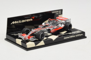 McLaren MP4-22 Mercedes #1 F. Alonso Vodafone McLaren Showcar F1 2007 Minichamps 1:43 530074371 Metalas - nuotrauka 2 iš 5