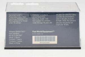 Williams FW27 BMW #16 N. Heidfeld F1 2005 Minichamps 1:43 80420404067 Metalas - nuotrauka 4 iš 5