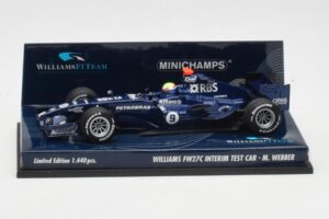 Williams FW27C BMW #7 M. Webber Test Car F1 2005 Minichamps 1:43 400050109 Metalas