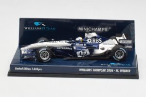 Williams FW28 M. Webber Showcar F1 2006 Minichamps 1:43 400060079 Metalas