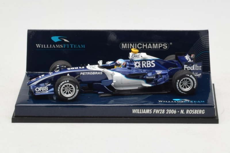 Williams FW28 Cosworth #10 N. Rosberg Williams F1 Team 2006 Minichamps 1:43 400060010 Metalas