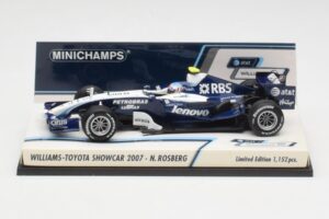Williams FW29 N. Rosberg F1 Showcar 2007 Minichamps 1:43 400070086 Metalas