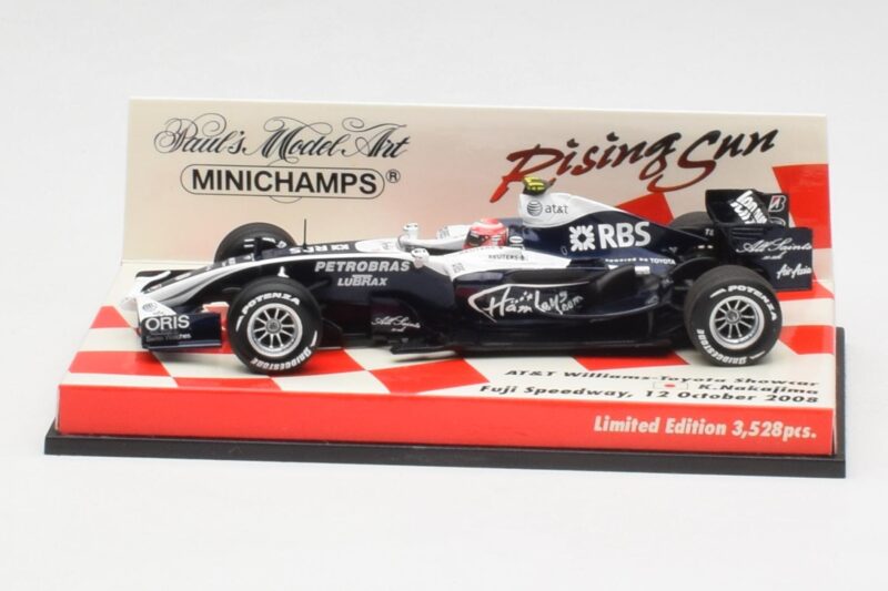 Williams FW30 K. Nakajima F1 Showcar Version 2 2008 Minichamps 1:43 403080178 Metalas