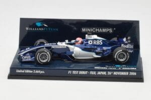 Williams FW28 Toyota K. Nakajima F1 Test Debut 2006 Minichamps 1:43 400060135 Metalas