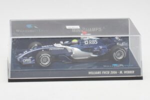 Williams FW28 Toyota #7 M. Webber F1 2006 Minichamps 1:43 400060009 Metalas - nuotrauka 5 iš 5