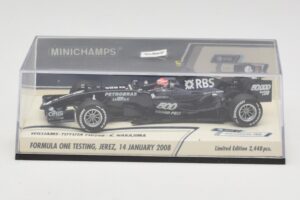 Williams Toyota FW29B K. Nakajima Jerez Test 14 Sausio 2008 Minichamps 1:43 400080108 Metalas - nuotrauka 5 iš 5