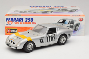 Ferrari 250 GTO #172 Tour de France 1964 Bburago 1:18 7011 Metalas - nuotrauka 8 iš 8