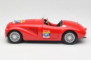Ferrari 166 MM Barchetta Raudonas Hot Wheels 1:18 B6054 Metalas - nuotrauka 4 iš 8