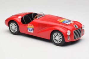 Ferrari 166 MM Barchetta Raudonas Hot Wheels 1:18 B6054 Metalas - nuotrauka 6 iš 8