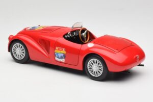 Ferrari 166 MM Barchetta Raudonas Hot Wheels 1:18 B6054 Metalas - nuotrauka 7 iš 8