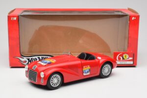 Ferrari 166 MM Barchetta Raudonas Hot Wheels 1:18 B6054 Metalas - nuotrauka 8 iš 8