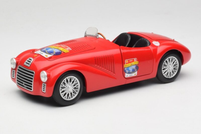 Ferrari 166 MM Barchetta Raudonas Hot Wheels 1:18 B6054 Metalas