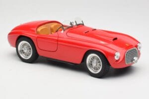 Ferrari 166 MM Raudonas Hot Wheels 1:18 L2989 Metalas - nuotrauka 6 iš 8