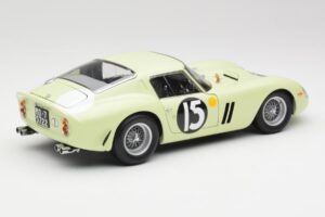 Ferrari 250 GTO #15 S. Moss / I. Ireland Goodwood Tourist Trophy Winner 1962 Kyosho 1:18 08438C Metalas - nuotrauka 3 iš 8