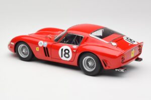 Ferrari 250 GTO #18 P. Rodriguez Daytona Continental 3 Hours Winner 1963 Kyosho 1:18 08438F Metalas - nuotrauka 7 iš 8