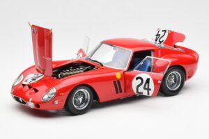 Ferrari 250 GTO #24 J. Blaton / G. Langlois 2nd 24 Hours of Le Mans 1963 Kyosho 1:18 08432C Metalas - nuotrauka 2 iš 8
