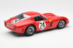 Ferrari 250 GTO #24 J. Blaton / G. Langlois 2nd 24 Hours of Le Mans 1963 Kyosho 1:18 08432C Metalas - nuotrauka 3 iš 8