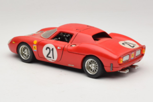 Ferrari 250 LM #21 M. Gregory / J. Rindt 24 Hours of Le Mans 1965 Bburago 1:18 3033-P2 Metalas - nuotrauka 7 iš 8