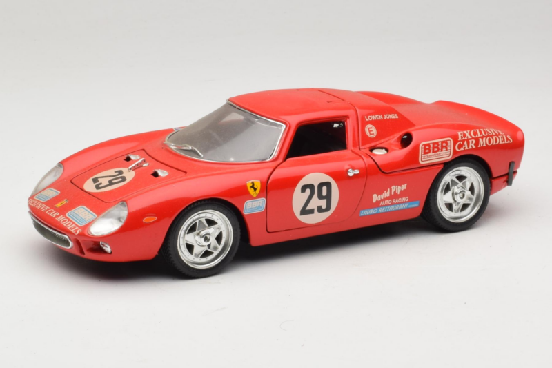 Ferrari 250 LM #29 Owens / Jones Monza 1992 Riboto Leidimo Bburago 1:18 3033-P3 Metalas