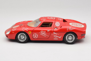Ferrari 250 LM Raudonas Baltas Essen Autographs Riboto Leidimo Bburago 1:18 3033-P4 Metalas - nuotrauka 4 iš 8