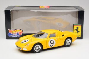 Ferrari 250 LM #21 M. Gregory / J. Rindt NART 24 Hours of Le Mans Winner 1965 Hot Wheels 1:18 25729 Metalas - nuotrauka 8 iš 8