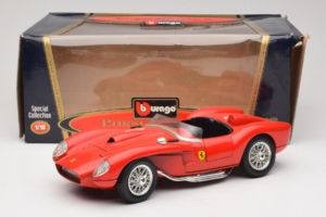 Ferrari 250 Testa Rossa #14 Raudonas Replacement Box 1957 Bburago 1:18 3007-R1 Metalas - nuotrauka 8 iš 8