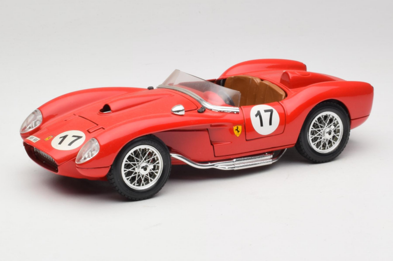 Ferrari 250 Testa Rossa #17 Raudonas 1957 Bburago 1:18 3007-R4 Metalas