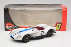 Ferrari 250 Testa Rossa #22 P. Hill / O. Gendebien 24 Hours of Le Mans 1958 Hot Wheels 1:18 29755 Metalas - nuotrauka 8 iš 8
