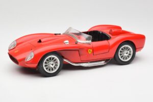 Ferrari 250 Testa Rossa Raudonas Bburago 1:18 3007 Metalas