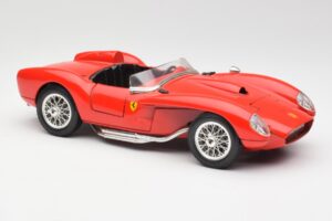 Ferrari 250 Testa Rossa Raudonas Bburago 1:18 3007 Metalas - nuotrauka 6 iš 8