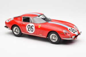 Ferrari 275 GTB Competizione #26 G. Biscaldi / A. de Bourbon Team Hugus 24 Hours of Le Mans 1966 CMC 1:18 M-199 Metalas - nuotrauka 4 iš 6