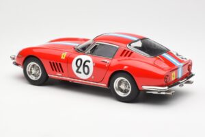 Ferrari 275 GTB Competizione #26 G. Biscaldi / A. de Bourbon Team Hugus 24 Hours of Le Mans 1966 CMC 1:18 M-199 Metalas - nuotrauka 5 iš 6
