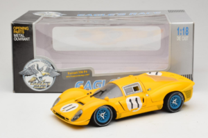 Ferrari 330 P4 #11 Geltonas Spa-Francorchamps 1967 Eagles Race 1:18 38007-Y1 Metalas - nuotrauka 8 iš 8