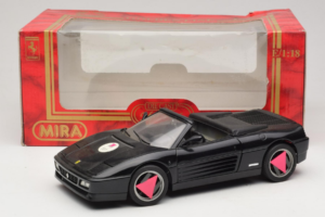 Ferrari 348 Spider Juodas Mira 1:18 6181 Metalas - nuotrauka 8 iš 8
