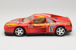 Ferrari 348 TB #5 Monroe Raudonas 1989 Bburago 1:18 3039-M1 Metalas - nuotrauka 4 iš 8