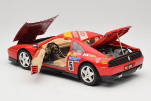 Ferrari 348 TB #5 Monroe Raudonas 1989 Bburago 1:18 3039-M1 Metalas - nuotrauka 5 iš 8