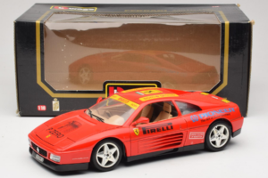 Ferrari 348tb Pirelli Raudonas Bburago 1:18 3039-P2 Metalas - nuotrauka 8 iš 8
