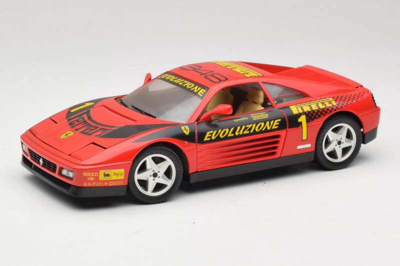 Ferrari 348 ts Evoluzione #1 Raudonas Mira 1:18 6112 Metalas