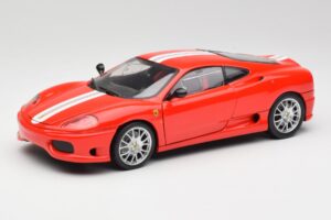 Ferrari 360 Challenge Stradale Raudonas Hot Wheels 1:18 C0407 Metalas